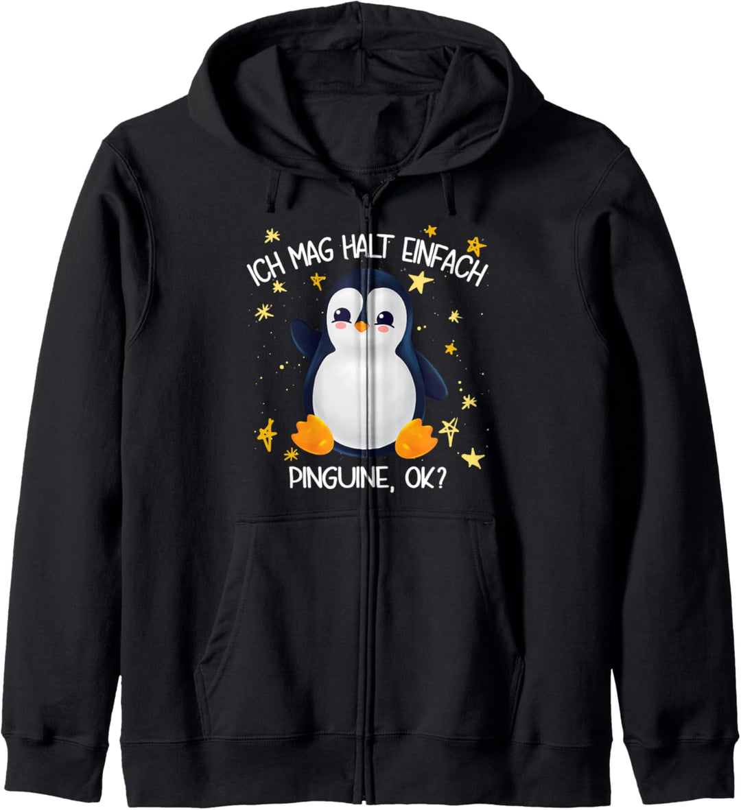 Pinguin Ich mag halt einfach Pinguine ok Kapuzenjacke