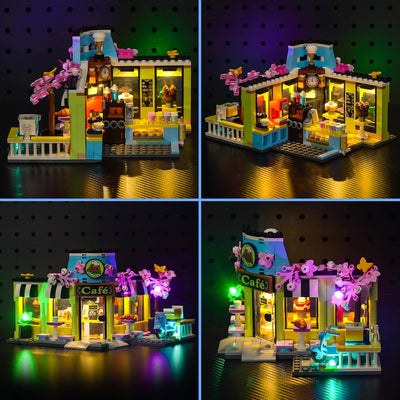 LocoLee Licht Kompatibel mit Lego Friends Heartlake City Café, Nur Lichter Set - Kein Modell, Licht