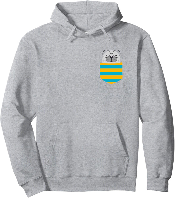 Baby Robbe in Brusttasche für Seehund Seelöwe und Seerobbe Pullover Hoodie