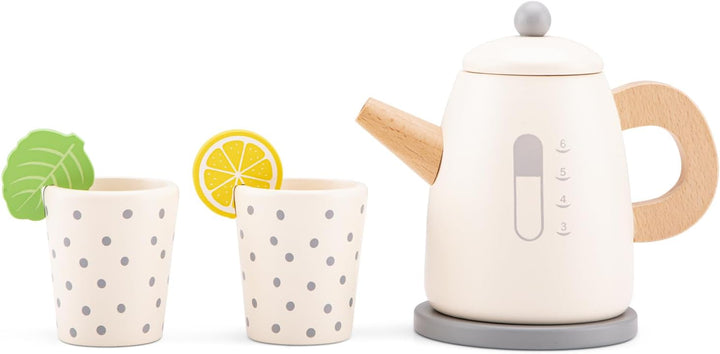 New Classic Toys Holzspielzeug-Wasserkocher-Set, Wasserkocher-Set