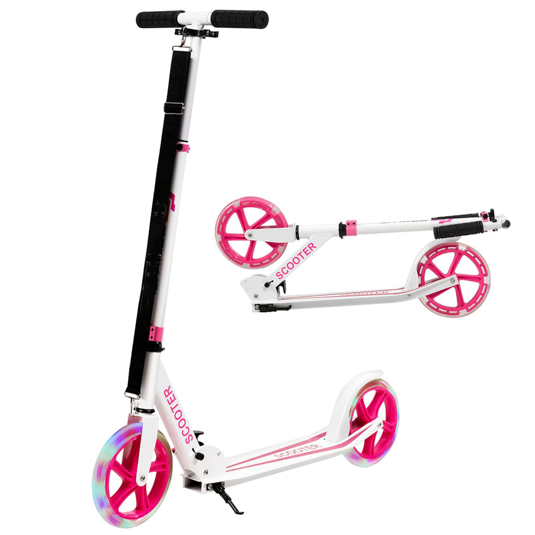 COSTWAY Scooter Roller klappbar, Tretroller höhenverstellbar, Cityroller 100kg Tragkraft, Sport Kick