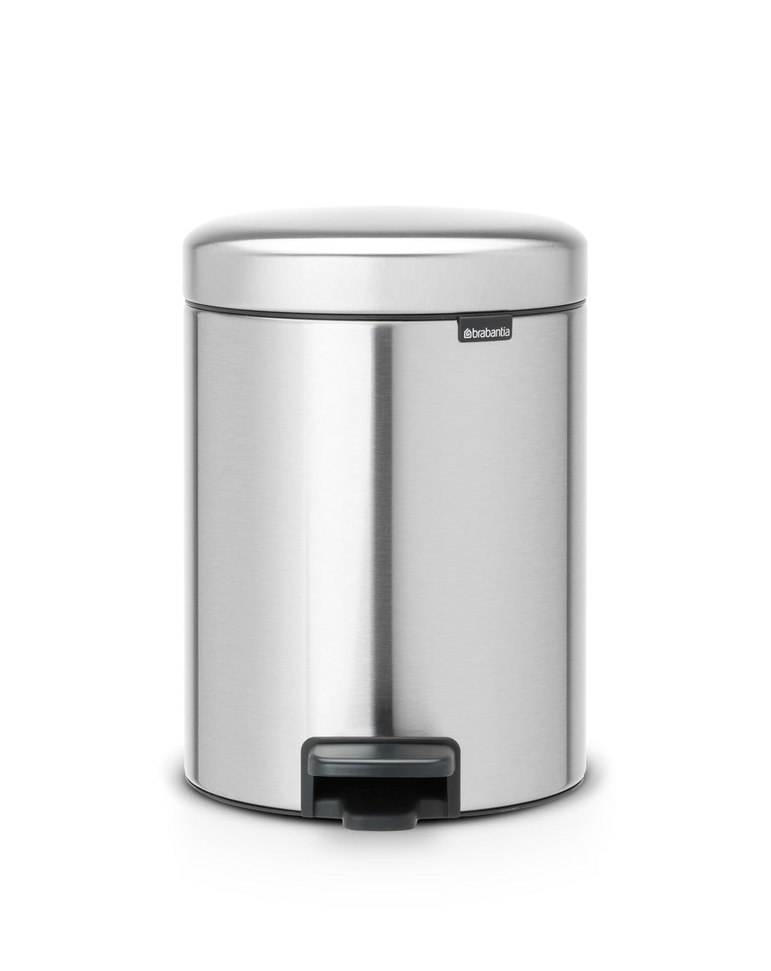 Brabantia 112102 Treteimer mit Inneneimer aus Kunststoff, stahl, Matt Stahl Fingerprint Proof, 5 Lit