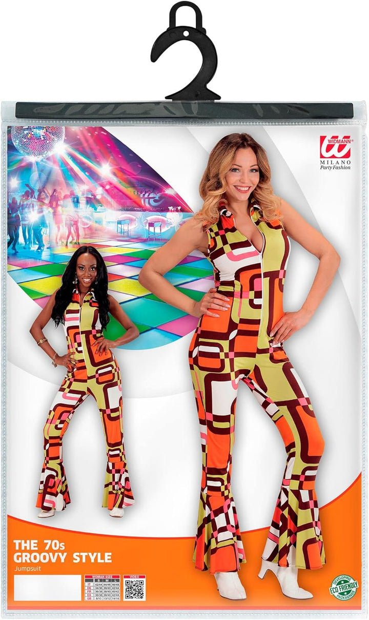 WIDMANN 08939 COSTUME TUTA DONNA ANNI 70 XS TUBES #0893, XS