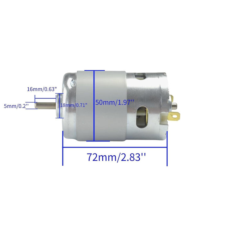 CONQUERALL 895 Motor 12V 9000RPM/24V 18000RPM Hochleistungs Mini DC Motor mit Halterung und 20A Dreh