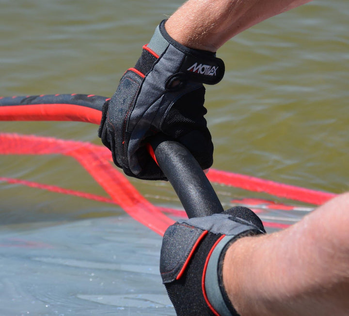 Segelhandschuhe Rückseite Elasthan, beschichtete Handflächen, Kevlar verstärkte Finger, Grösse L