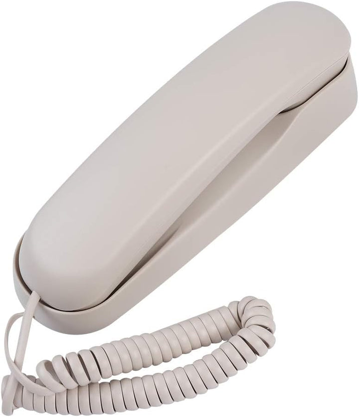 ASHATA Wandtelefon Schnurtelefon, Schnurgebundenes Telefon Desktop Wand Kompakttelefon,rutschfest Sc