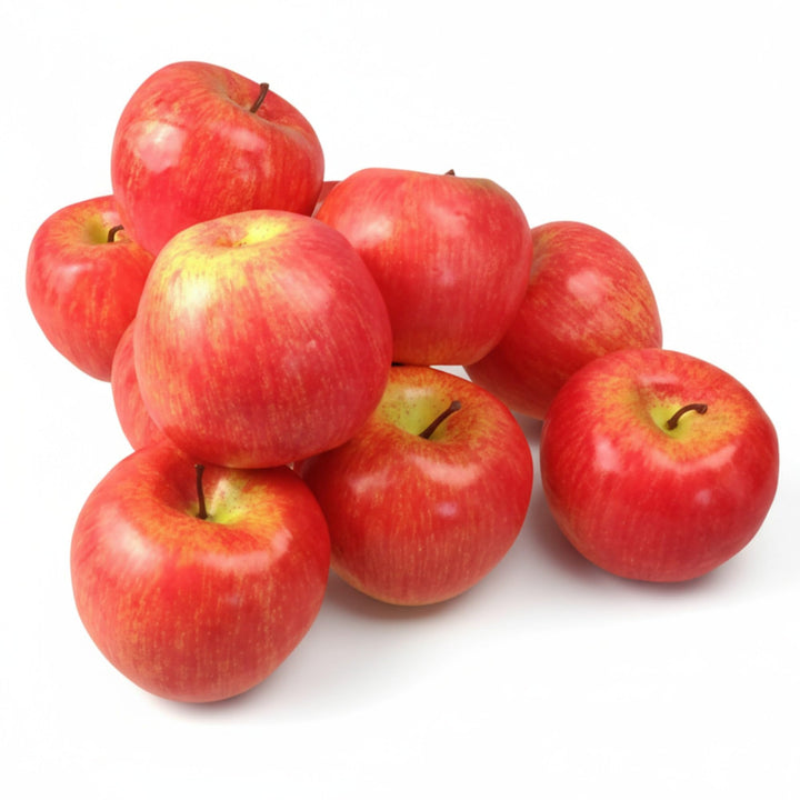 GMMH Künstlicher Deko Apfel, 10 Stück (Rot, 90-120 g/St) Lebensechtes Plastikobst, Äpfel Plastikfruc