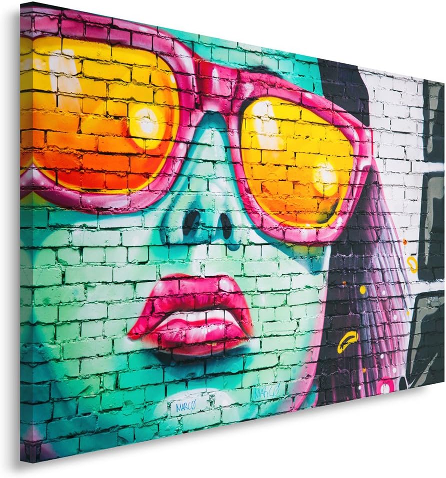 Feeby. Wandbild - 1 Teilig - 80x120 cm, Leinwand Bild Leinwandbilder Bilder Wandbilder Kunstdruck, G