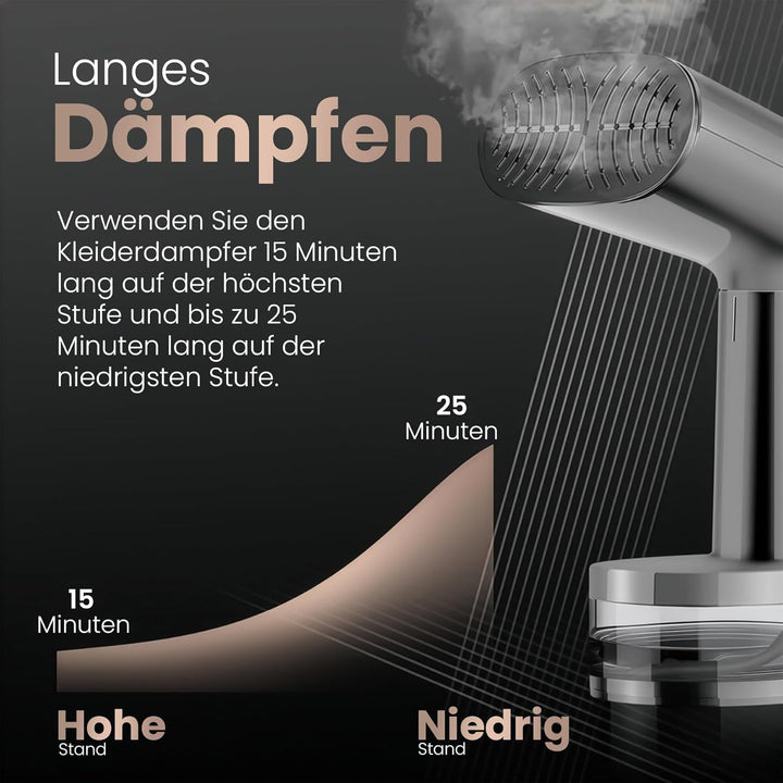FLOWSTEAM® Dampfglätter - Handdampfer - Matte Gray Editon