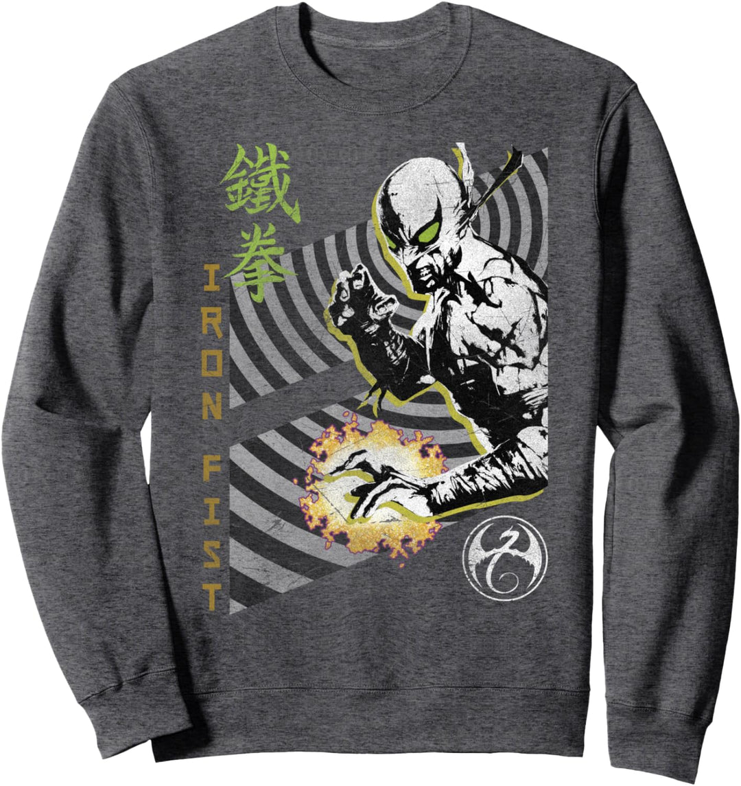 Marvel Iron Fist Living Weapon Portal Vortex Sweatshirt