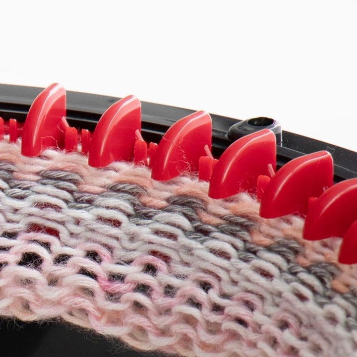 Addi Express-Kingsize 46 Nadeln Strickmaschine, Kunststoff, Schwarz/Rot/Gold, 26 x 15.5 x 25.5 cm Si