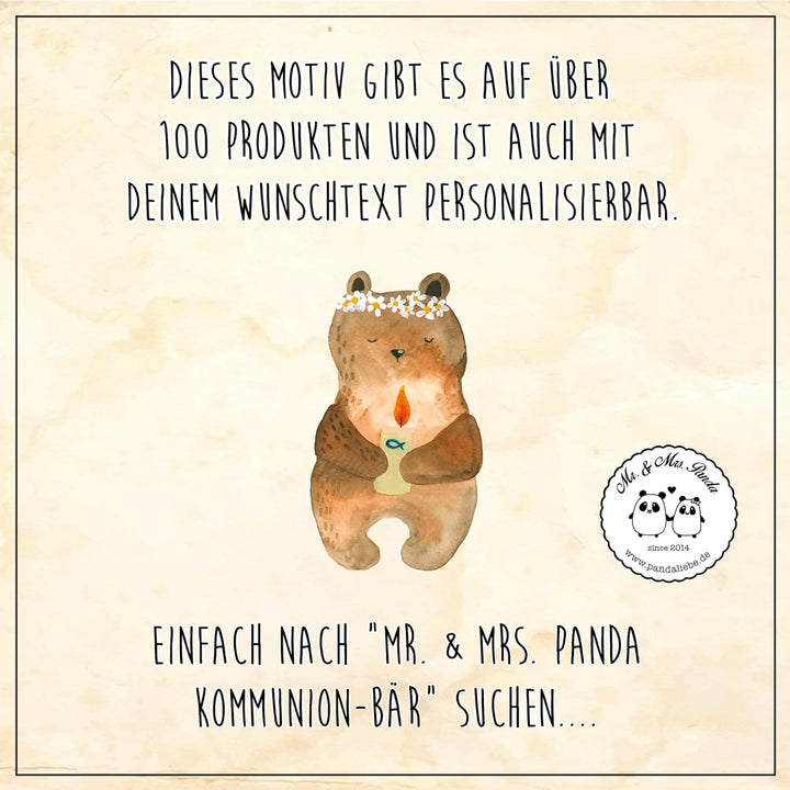 Mr. &amp; Mrs. Panda Motiv WC Sitz Kommunion-Bär - Geschenk, Klodeckel, Klobrille, Teddy, WC-Sitz, Toile