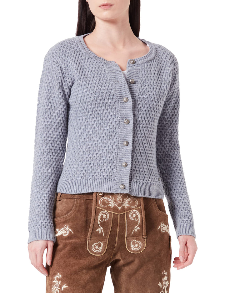 Stockerpoint Damen Jacke Juliette Strickjacke 34 Kiesel, 34 Kiesel