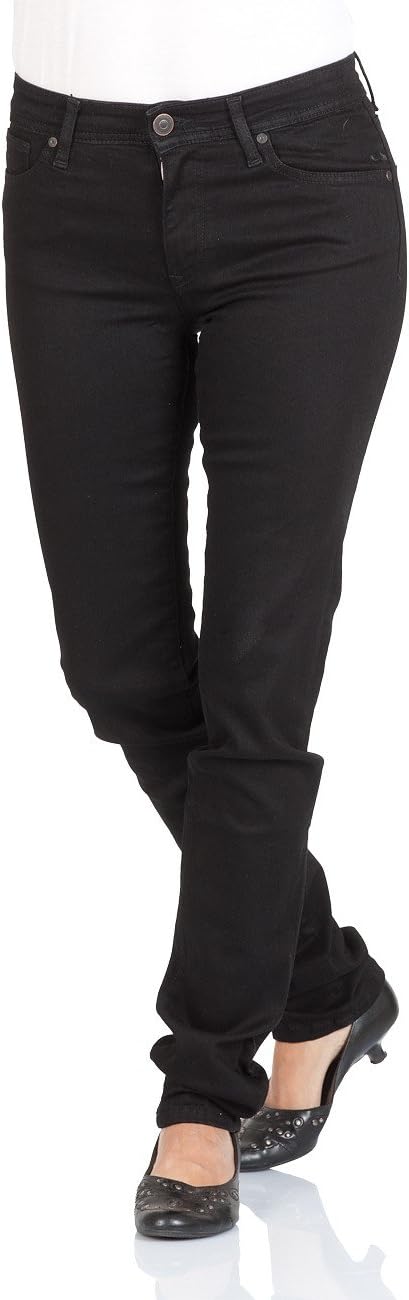 Cross Damen Slim Jeans 30W / 30L Schwarz (Black 155), 30W / 30L Schwarz (Black 155)