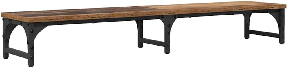 vidaXL Monitor Halterung Altholz 105 x 23 x 15,5 cm Holzwerkstoff