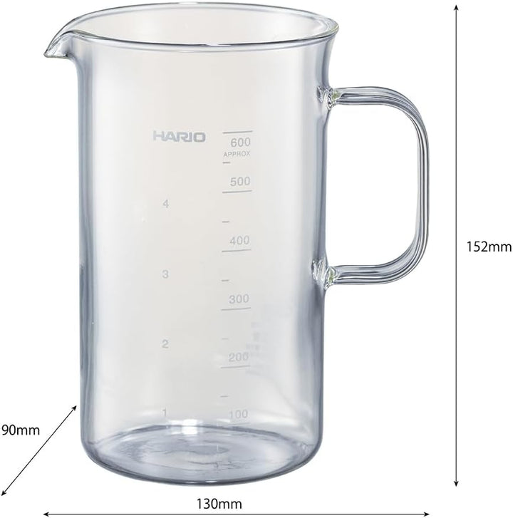 Hario Becher-Servierer, 600 ml, transparent 600ml Transparent, 600 ml Transparent