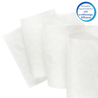 Scott Essential Slimroll Rollenhandtücher 6695 – Rollenpapiertücher – 6 x 190 m Papiertuchrollen, we