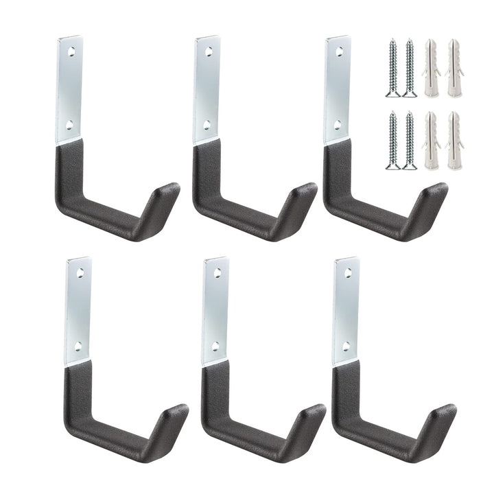PYBTOOL Robuste Garagenhaken aus Stahl, Mehrzweckhaken zur Garagenaufbewahrung, robuster Organizer f