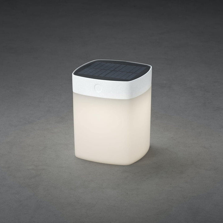Assisi Solar Leuchte, Kunststoff, weiss, opales Acrylglas