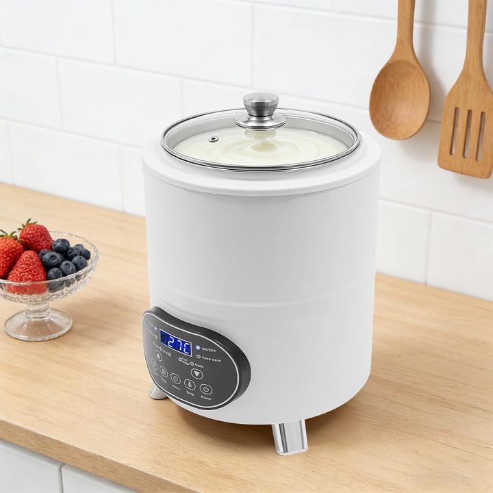 Joghurtbereiter, 8L Joghurtmaschine Multifunktional mit Zeitanzeige, Yogurt Maker für Griechischer J