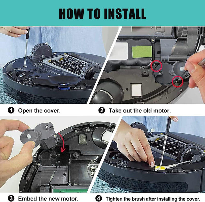 Seitenbürstenmotor + Seitenbürste für iRobot Roomba 500 600 700 800 900 655 560