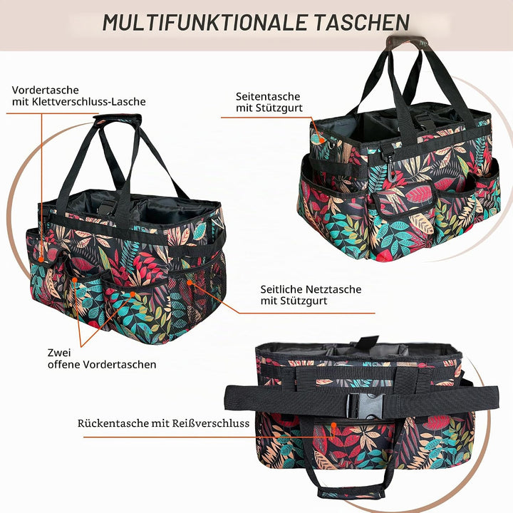 Reinigungs-Caddy-Organizer mit Griff, grosse Caddy Tasche für Haus, Auto und Badezimmer, Reinigungsm