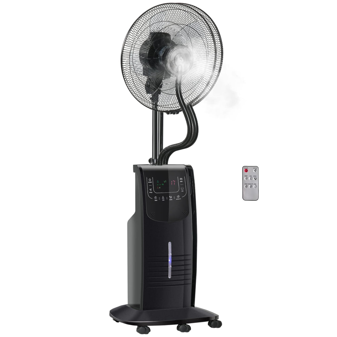 HOMCOM Standventilator mit 3,1 Liter Wasserkühlung 3 Modi Nebelfunktion 90 W Ventilator Lüfter Verst