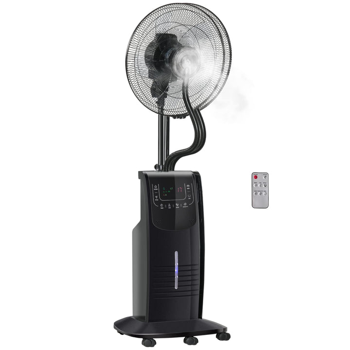 HOMCOM Standventilator mit 3,1 Liter Wasserkühlung 3 Modi Nebelfunktion 90 W Ventilator Lüfter Verst