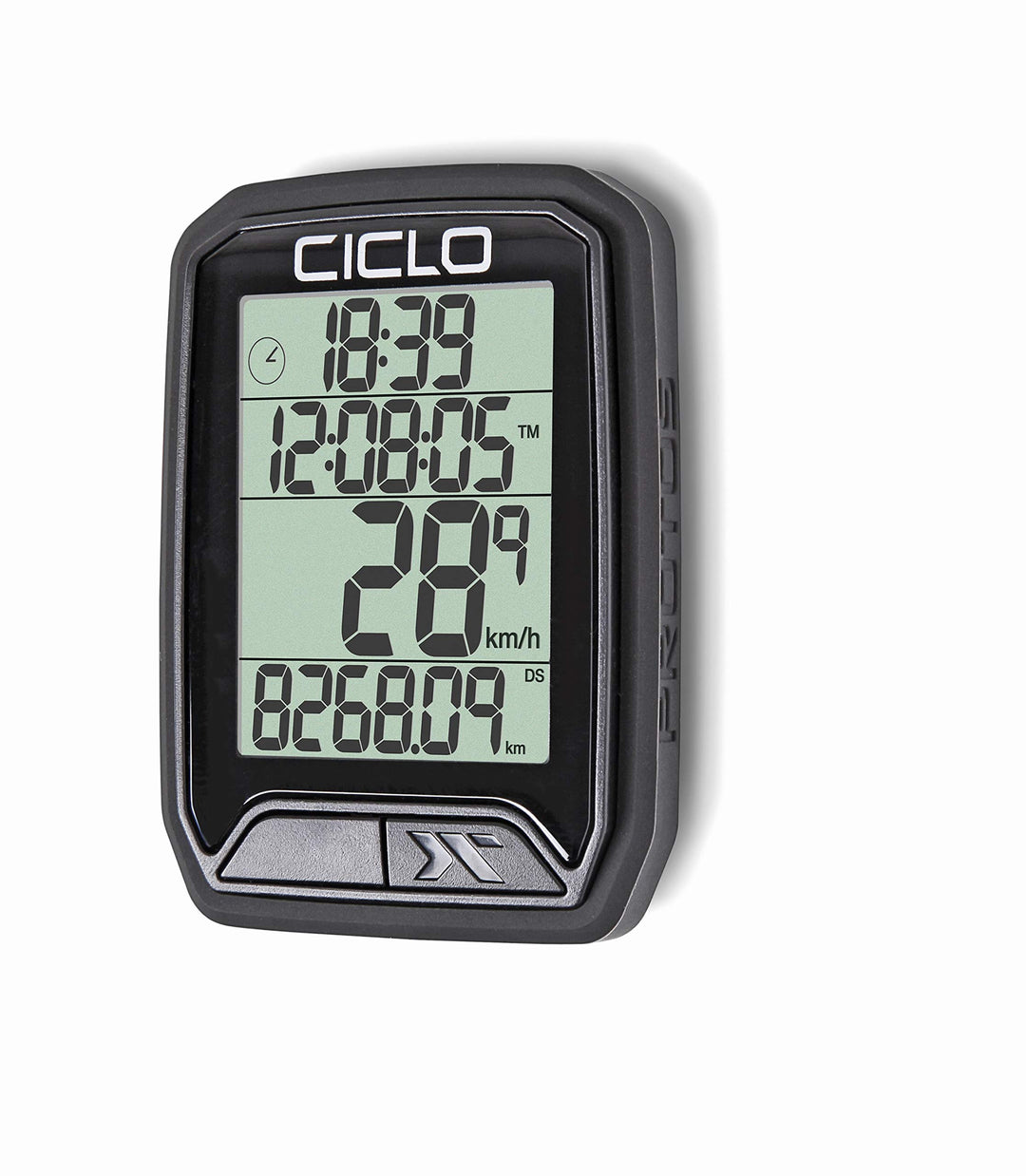 CICLO PROTOS 213 drahtloser Fahrradcomputer, mit 13 Funktionen in schwarz, in schwarz