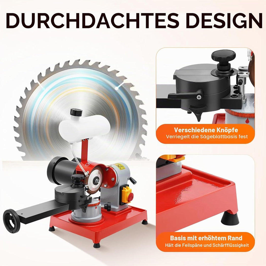 MINRS 370W Schärfmaschine Sägeblatt Kreissägeblatt Schärfgerät für 80-700mm Sägeblätter Sägeblattsch