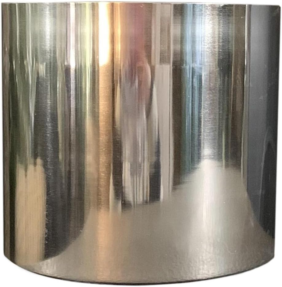 Leaf Moderner Übertopf aus Metall 18 cm Silber, 18 cm Silber