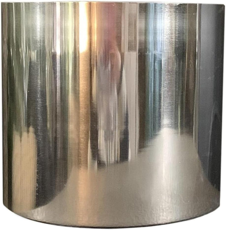 Leaf Moderner Übertopf aus Metall 18 cm Silber, 18 cm Silber