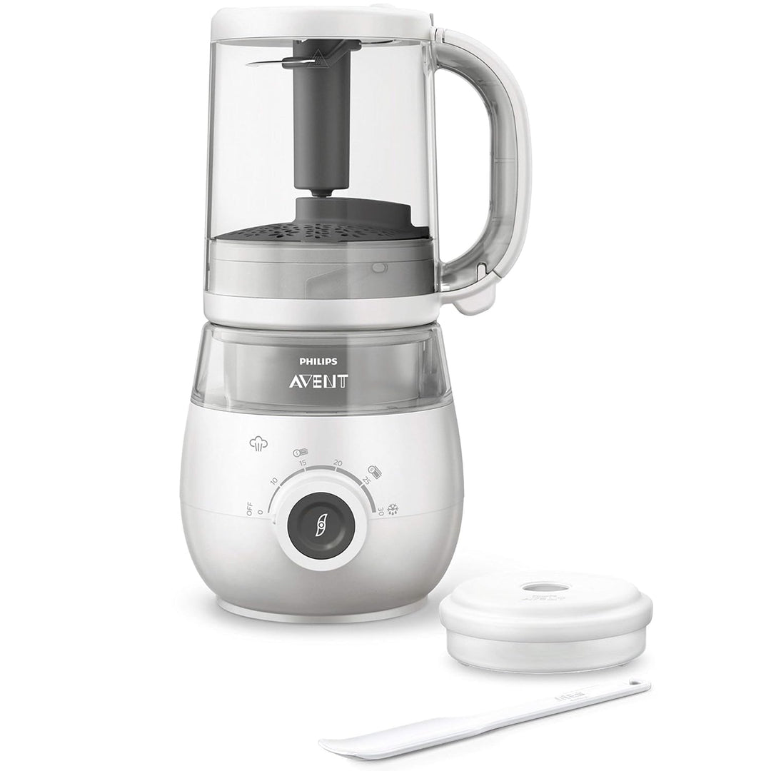 Philips Avent 4-in-1-Babynahrungszubereiter SCF883/01, Dampfgarer, Dampfgaren, Mixen, 1000ml Kapazit
