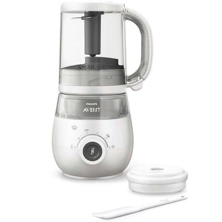 Philips Avent 4-in-1-Babynahrungszubereiter SCF883/01, Dampfgarer, Dampfgaren, Mixen, 1000ml Kapazit