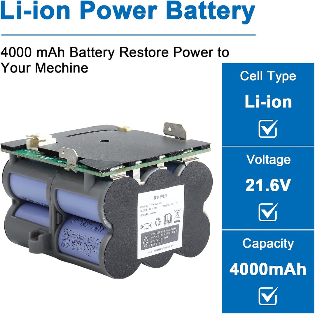 21,6V/ 4000mAh Ersatzakku kompatibel mit Tineco Floor ONE S5/ S5 Pro 2/ S5 Pro/Floor ONE S5 Smart/S5