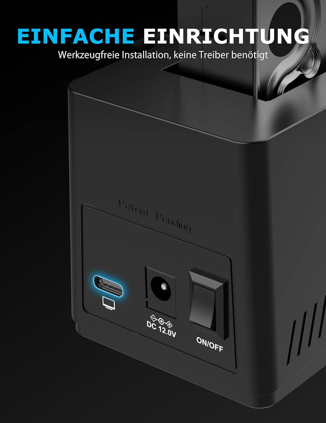 SABRENT USB-C-Dockingstation für M.2 PCIe/NVMe und SATA 2,5/3,5 Zoll SSD & HDD mit Offline-Klonen, u