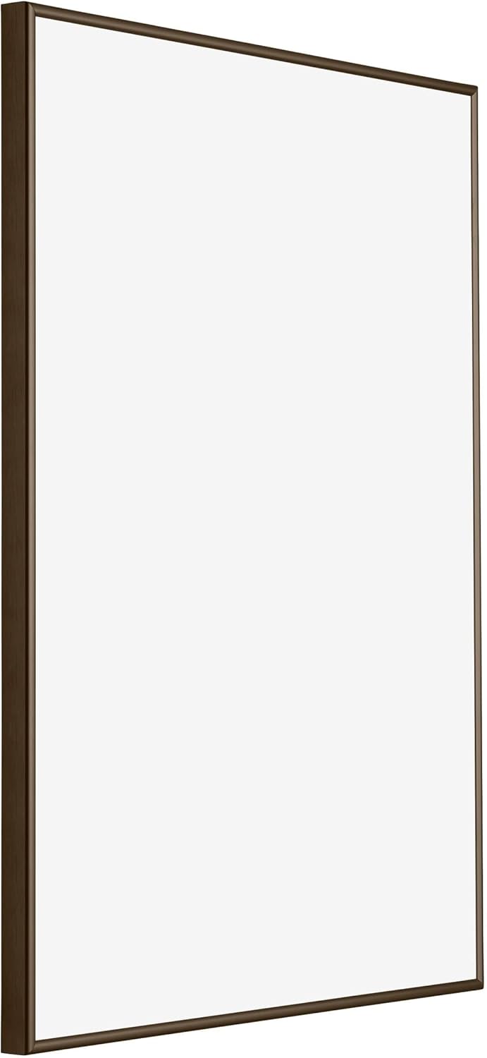 yd. Your Decoration - Bilderrahmen DIN A4 21x29.7 cm - Nussbaum Struktur - Bilderrahmen aus Aluminiu
