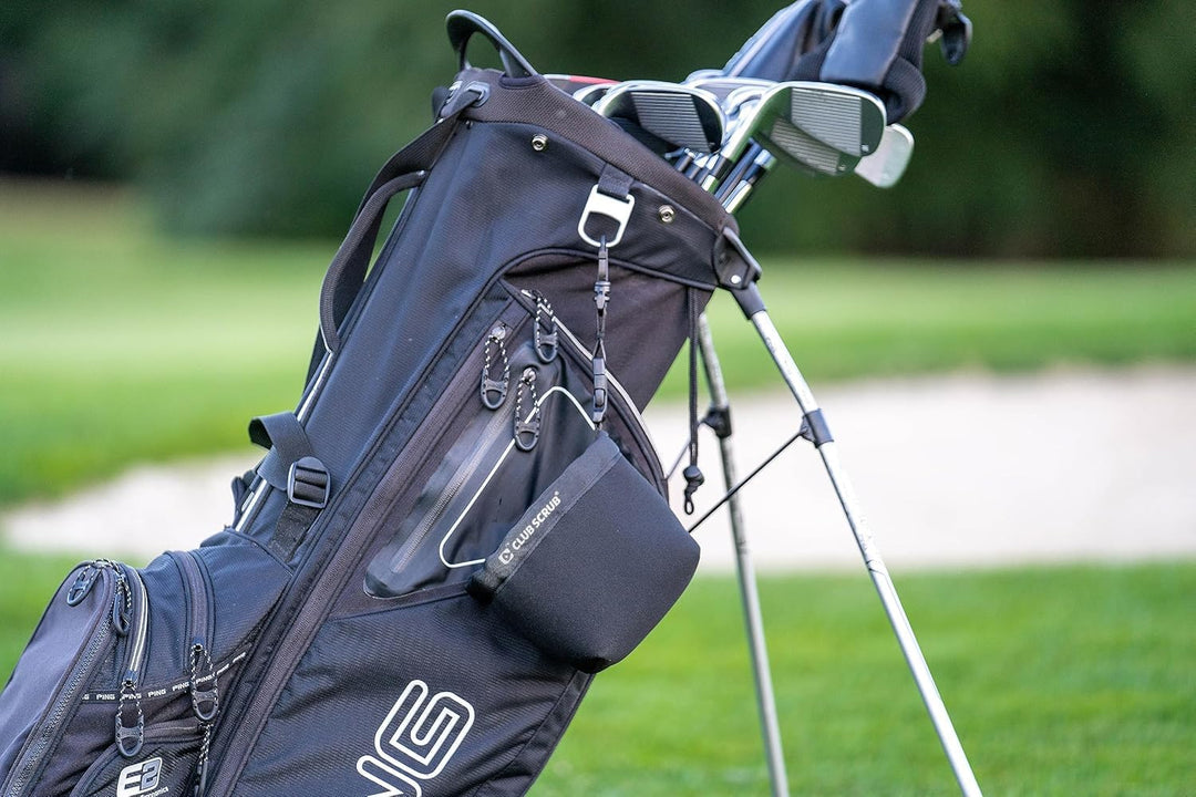 Club Scrub Reinigungsbeutel für Golfschläger und Golfbälle, wasserdichtes Innenfutter mit Clean-Face