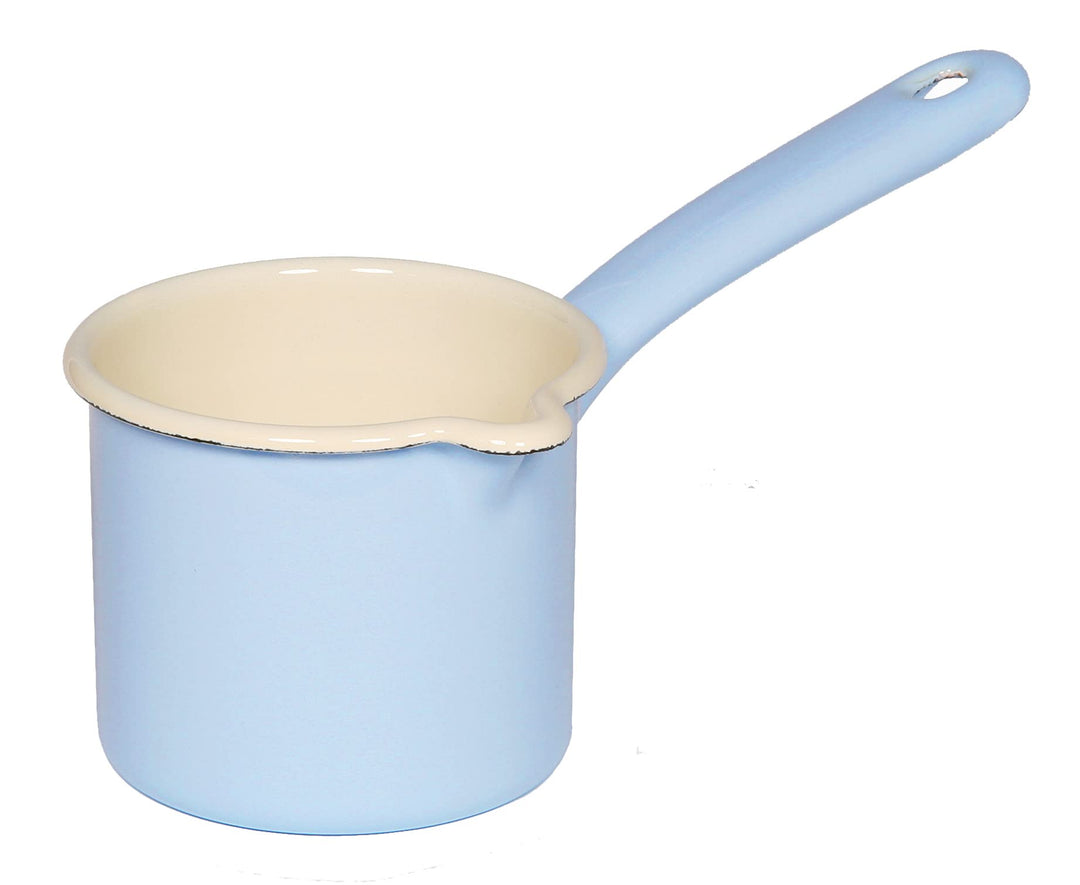 Riess, 0283-006, Schnabeltopf mit Stiel 9, CLASSIC - BUNT/PASTELL, Farbe Pastell-Blau, Durchmesser 9