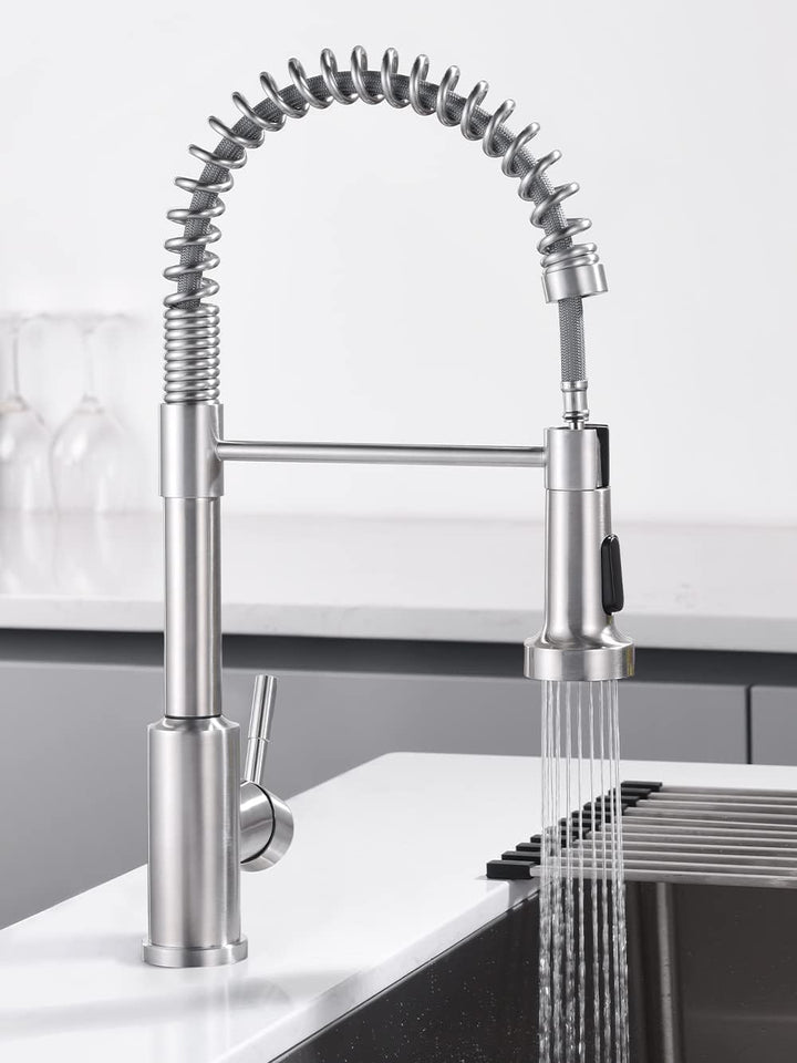 Küchenarmatur mit Brause Ausziehbar, Wasserhahn Küche Spültischarmatur mit Brause 360° Drehbar Armat