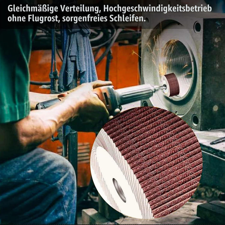 24 Stück Fächerschleifer Lamellenschleifer Holz, Schleifaufsatz für Bohrmaschine Akkuschrauber, Gera