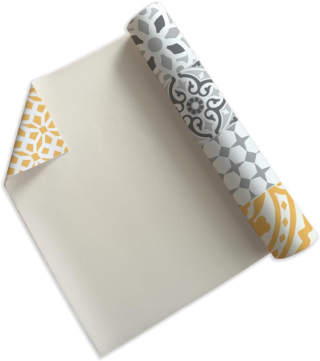 Viniliko Teppich, Vinyl, Gelb, 66 x 150 x 3 cm 66x150x3 cm Gelb, 66x150x3 cm Gelb