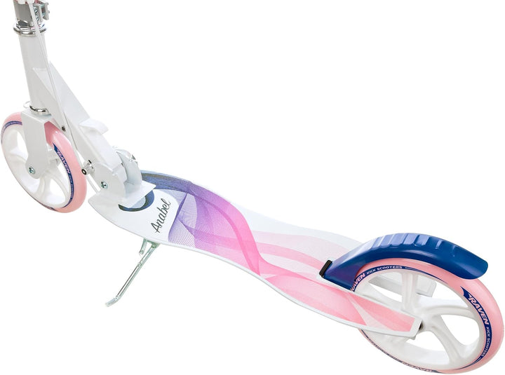 Raven Scooter, Roller, Tretroller, Kinderroller, 200mm mit Handbremse Anabel Navy/Pink, Anabel Navy/