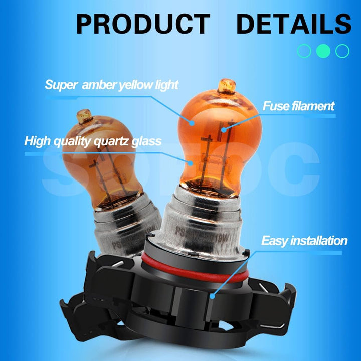 SOFOC-PS19W PG20-1 Automobil Tagfahrlicht Nebelscheinwerfer Blinker Standlicht Ersatz 12V 19W Bernst