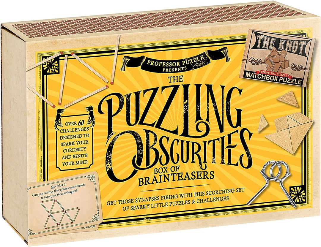 Professor PUZZLE Puzzling Obscurities, Gelb, Brain Training Puzzles