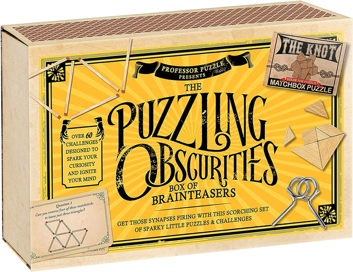 Professor PUZZLE Puzzling Obscurities, Gelb, Brain Training Puzzles