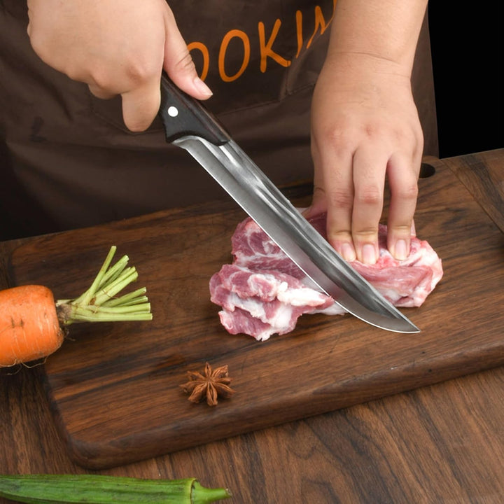 Kochmesser Japanisches Ausbeinmesser Handgemachtes geschmiedetes Full Tang Küchenmesser High Carbon