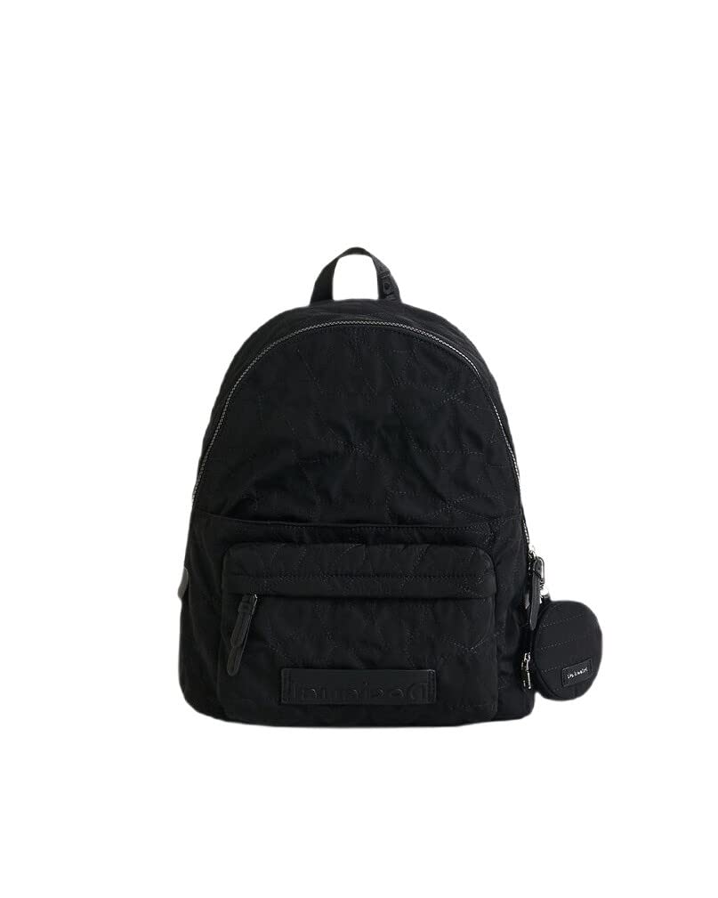 Desigual Damen Back_Prisma Mombasa Backpack Medium, Einheitsgrösse Schwarz, Schwarz