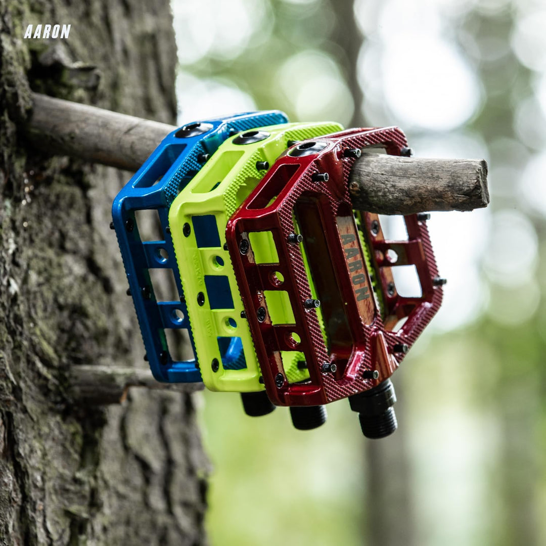 AARON Rock - MTB Pedale Fahrrad aus Alu mit abgedichteten Industrie-Kugellager, rutschfest durch aus