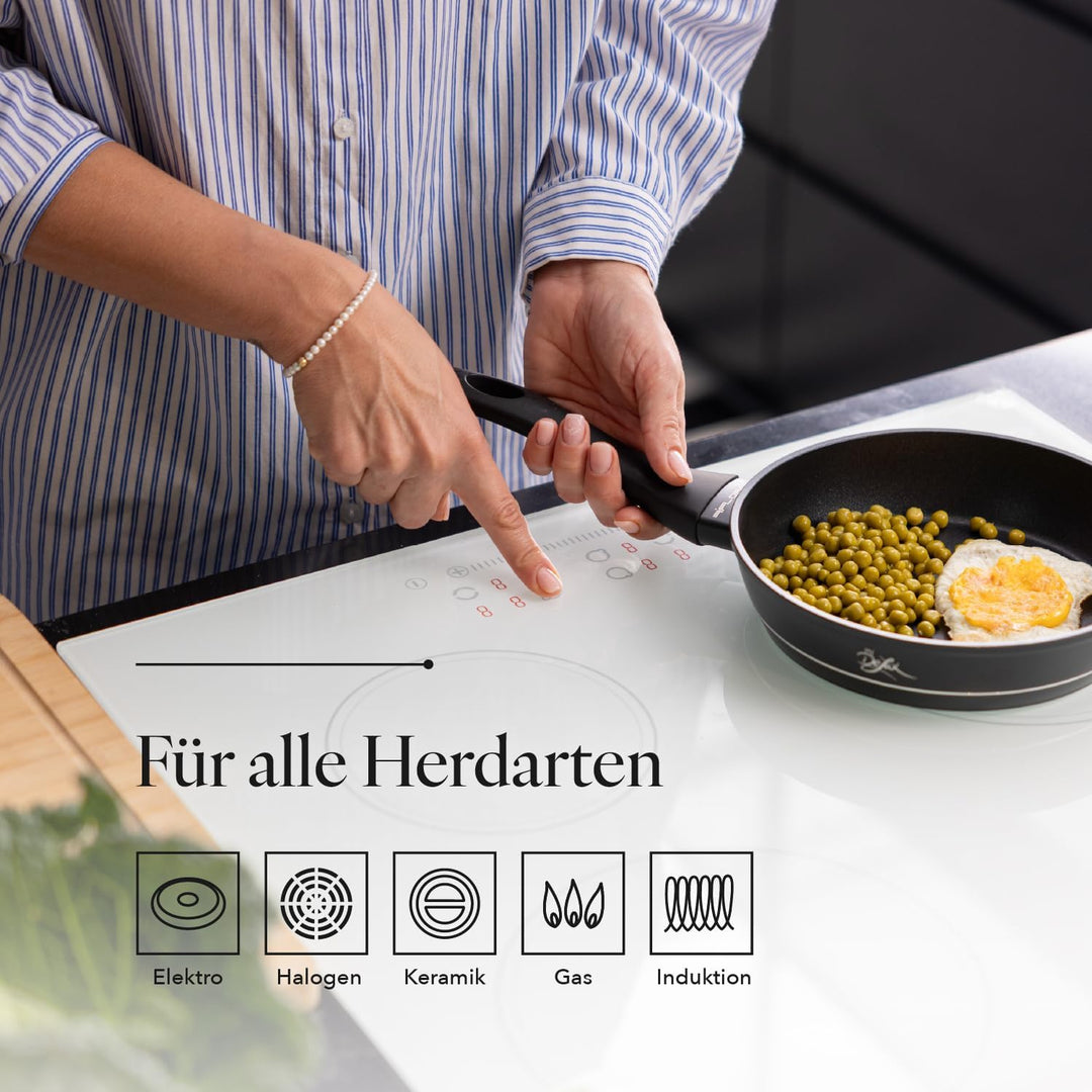 FLORINA Aluminium Bratpfanne 20 cm Durchmesser I Universalpfanne DELUX Antihaftbeschichtet I Anti-Kr